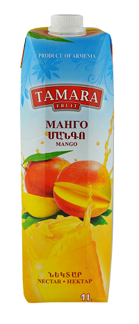 Нектар манго  1/12шт./1л. (Тамара) т/пак