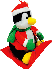 Детский новогодний подарок Пингвин Пончо 555