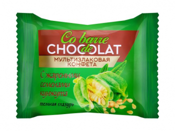 Co barre de CHOCOLAT - Мультизлаковые конфеты с жареными семенами кунжута с темной кондитерской глазурью (1х2кг)