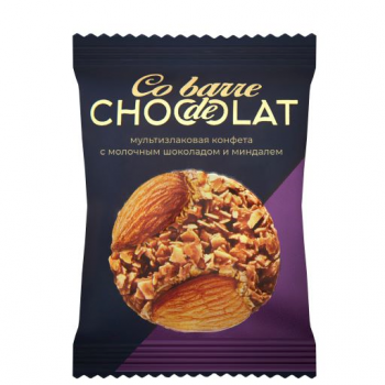 Co barre de CHOCOLAT - Мультизлаковые конфеты с молочным шоколадом и цельным миндалем (1х2кг)