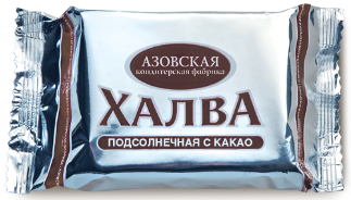 Халва подсолнечная с какао 350 г / 16 шт "Эконом"