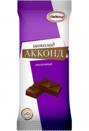 Молочный  шоколад  Акконд  1*2бл.*20шт. 90гр.