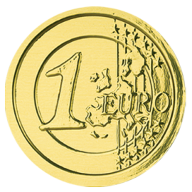 Шоко монеты евро 1/120шт 6гр .1/4бл