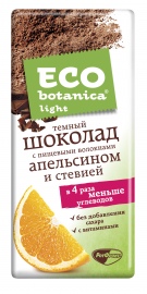  ECO-BOTANIC  LIGHT с пищевыми волокнами, апельсином и стевией  1/20 шт.90 г 