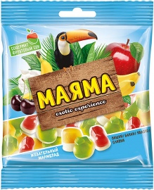Маяма Яшкино со вк.банана,яблока,вишни,сливок    1/20 шт. 170 гр.   (мармелад)