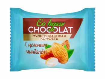 Co barre de CHOCOLAT - Мультизлаковые конфеты с цельным миндалем (1х2кг)	