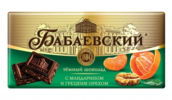 Бабаевский с мандарином и грецким орехом    1/100 гр  1*4*17  (шоколад)